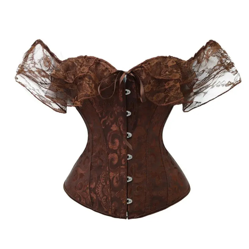 Corsetto Elegante Donna con Spalline a Sbuffo