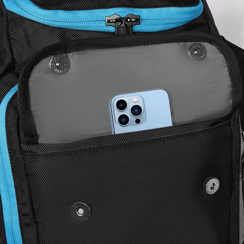 Zaino da viaggio sci/snowboard 50 L impermeabile – borsa scarponi & casco, scomparto wet/dry, trasporto attrezzatura neve