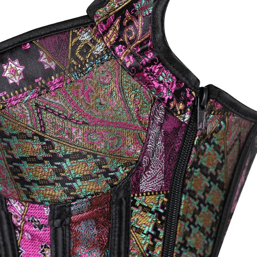 Corsetto Steampunk Overbust Donna – Bustier Modellante Push Up Vintage