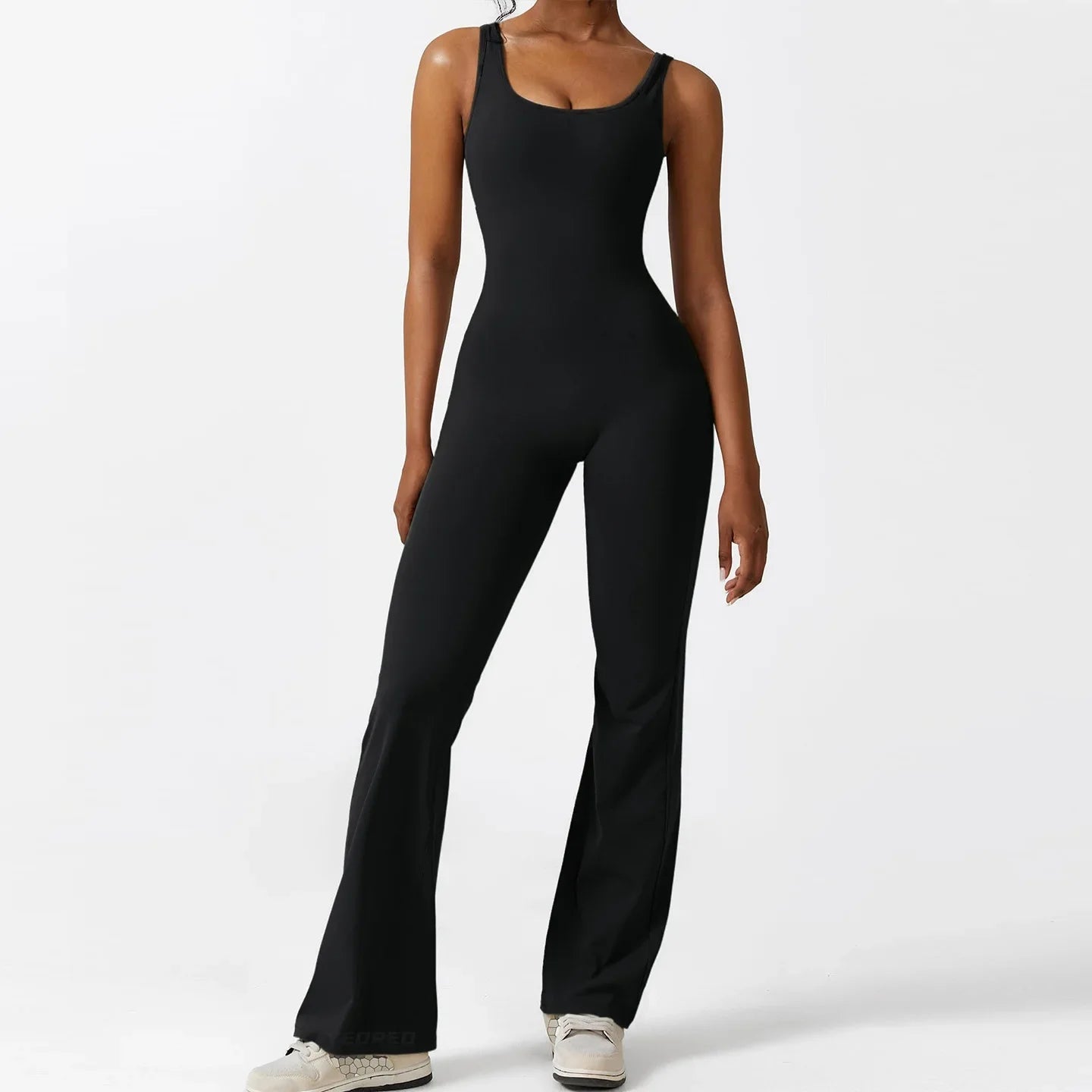 Tuta yoga intera seamless donna – Body atletico con schiena a U, modellante, da allenamento ad alto impatto