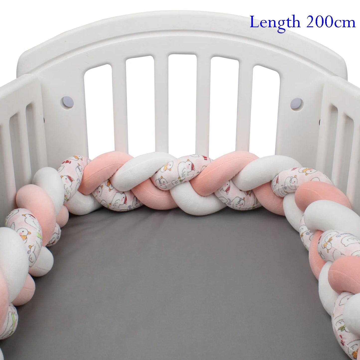 Protezione Culla Neonati Treccia / Nodo – Paracolpi Bumper marshmallow per Lettino 1-4M
