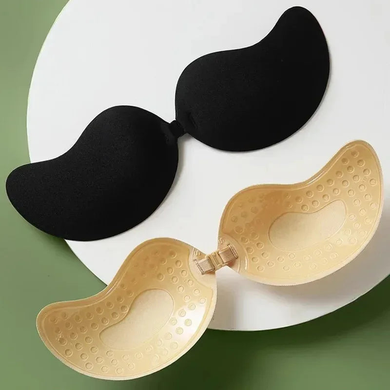 Reggiseno invisibile in silicone auto-adesivo push-up – bra senza spalline per abiti scollati e schiena nuda 2025