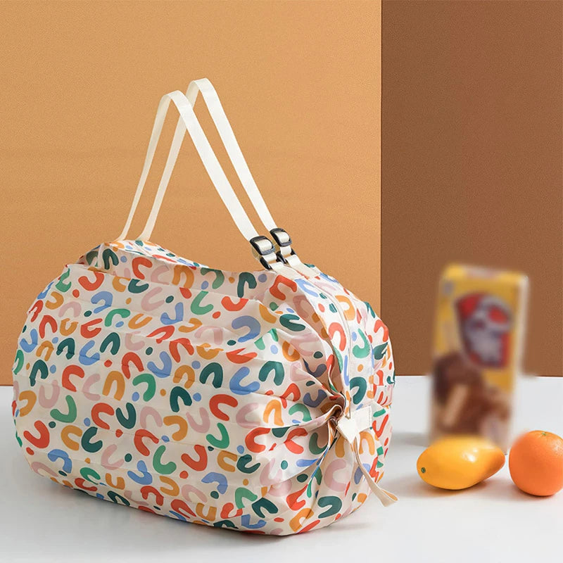 Shopper pieghevole grande capacità in nylon camouflage – Borsa da viaggio riutilizzabile leggera