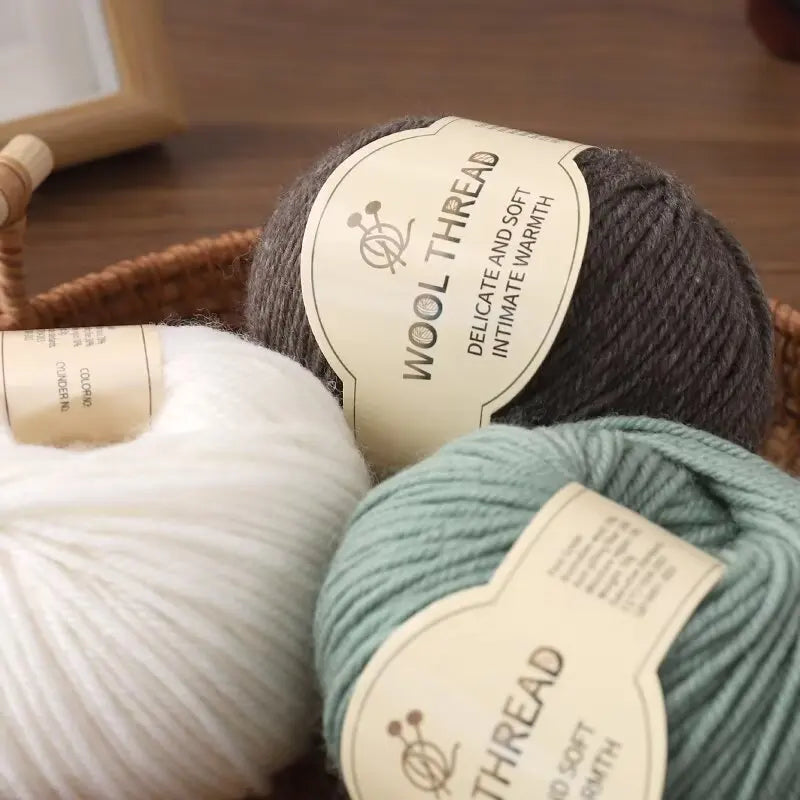 Set 10 Gomitoli Lana– 500 g Filato Medio-Spesso per Maglieria e Uncinetto