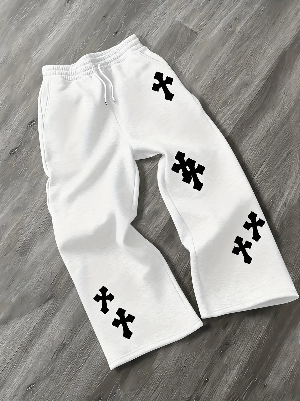 Pantaloni Baggy Uomo con Stampa Grafica e Coulisse - immagine 4