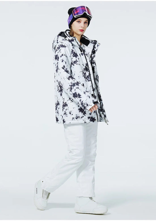 Tuta da sci donna impermeabile e antivento 2-pezzi – giacca + pantaloni snowboard invernale 2025, windproof & waterproof