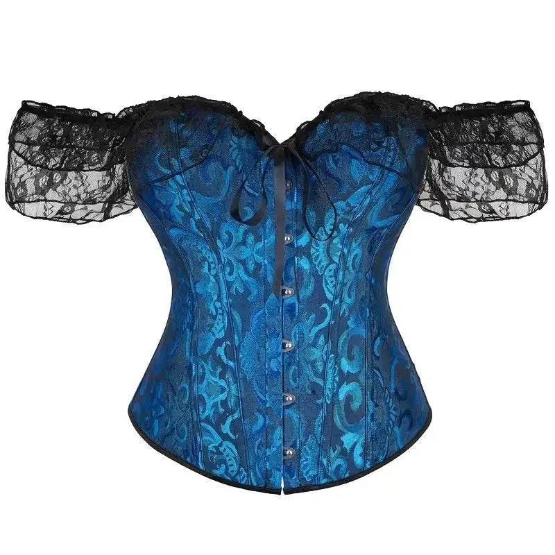 Corsetto Elegante Donna con Spalline a Sbuffo