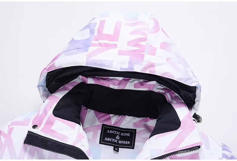 Tuta da sci donna impermeabile e antivento 2-pezzi – giacca + pantaloni snowboard invernale 2025, windproof & waterproof