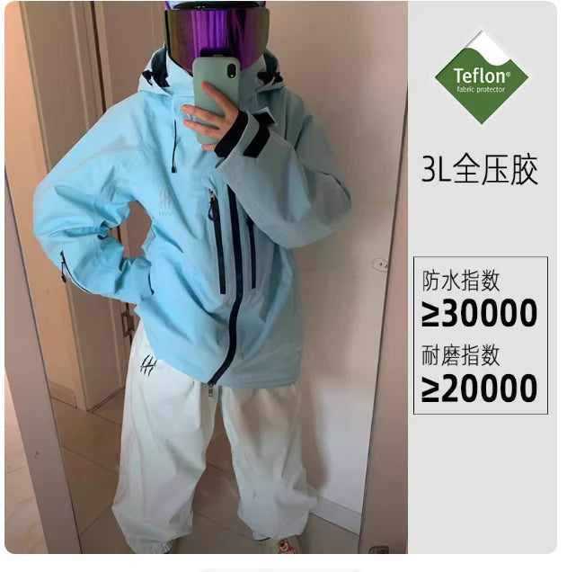Completo sci e snowboard unisex con giacca e pantaloni
