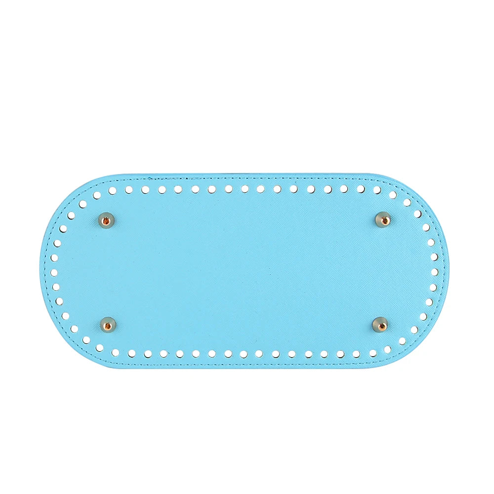 Fondi in PU Leather per Borsa DIY – 5 Taglie, Base Porta Borsa da Cucire per Borse all’Uncinetto, Parti Accessori Fai-da-Te