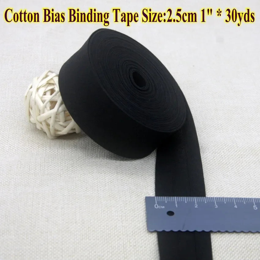Nastro bias binding cotone 25 mm · rotolo 30 metri – rifiniture, bordi e accessori cucito fai-da-te