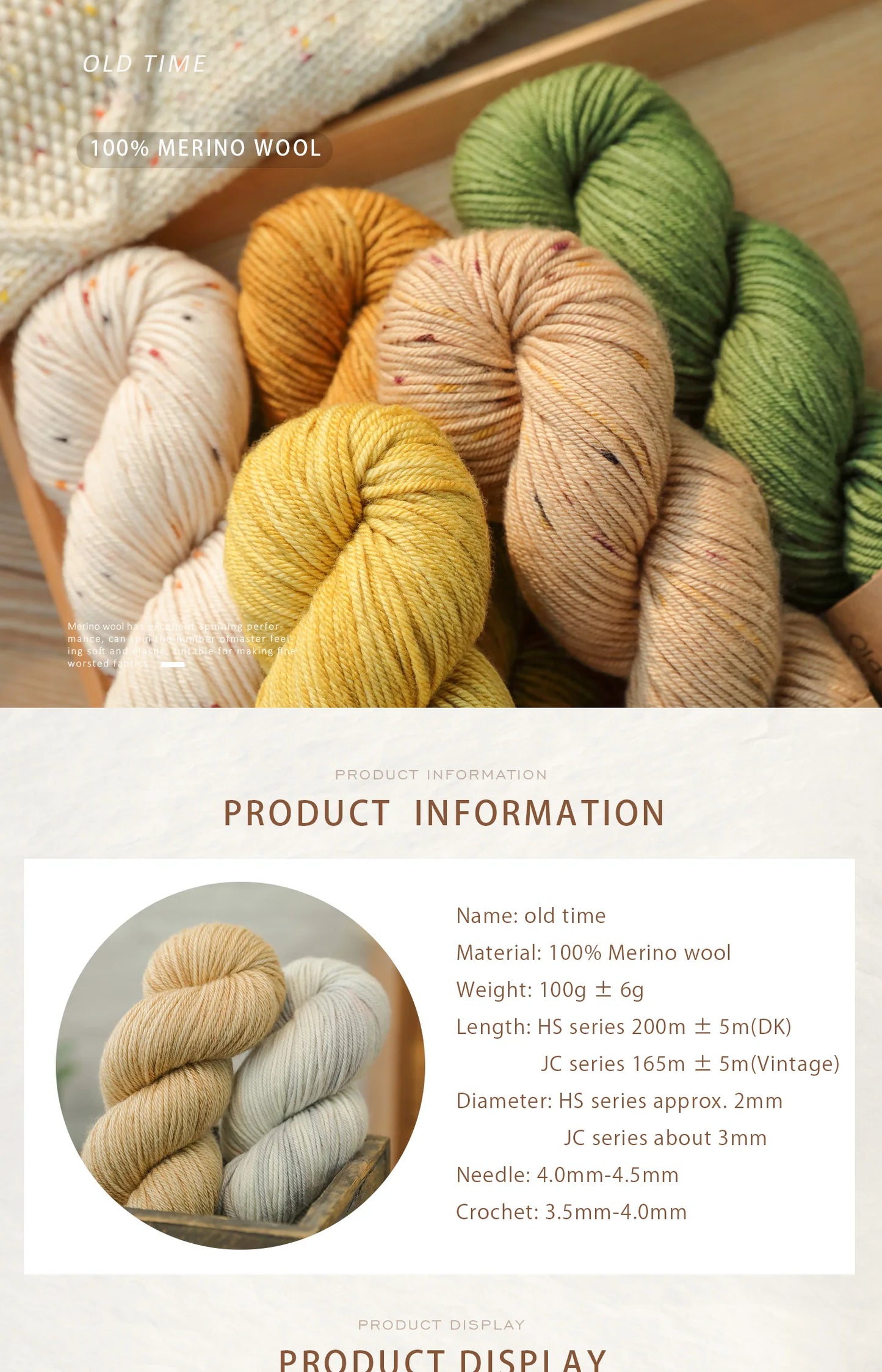 Filato Lana Merino Morbida – Gomitolo 100 g per Uncinetto e Maglieria DIY