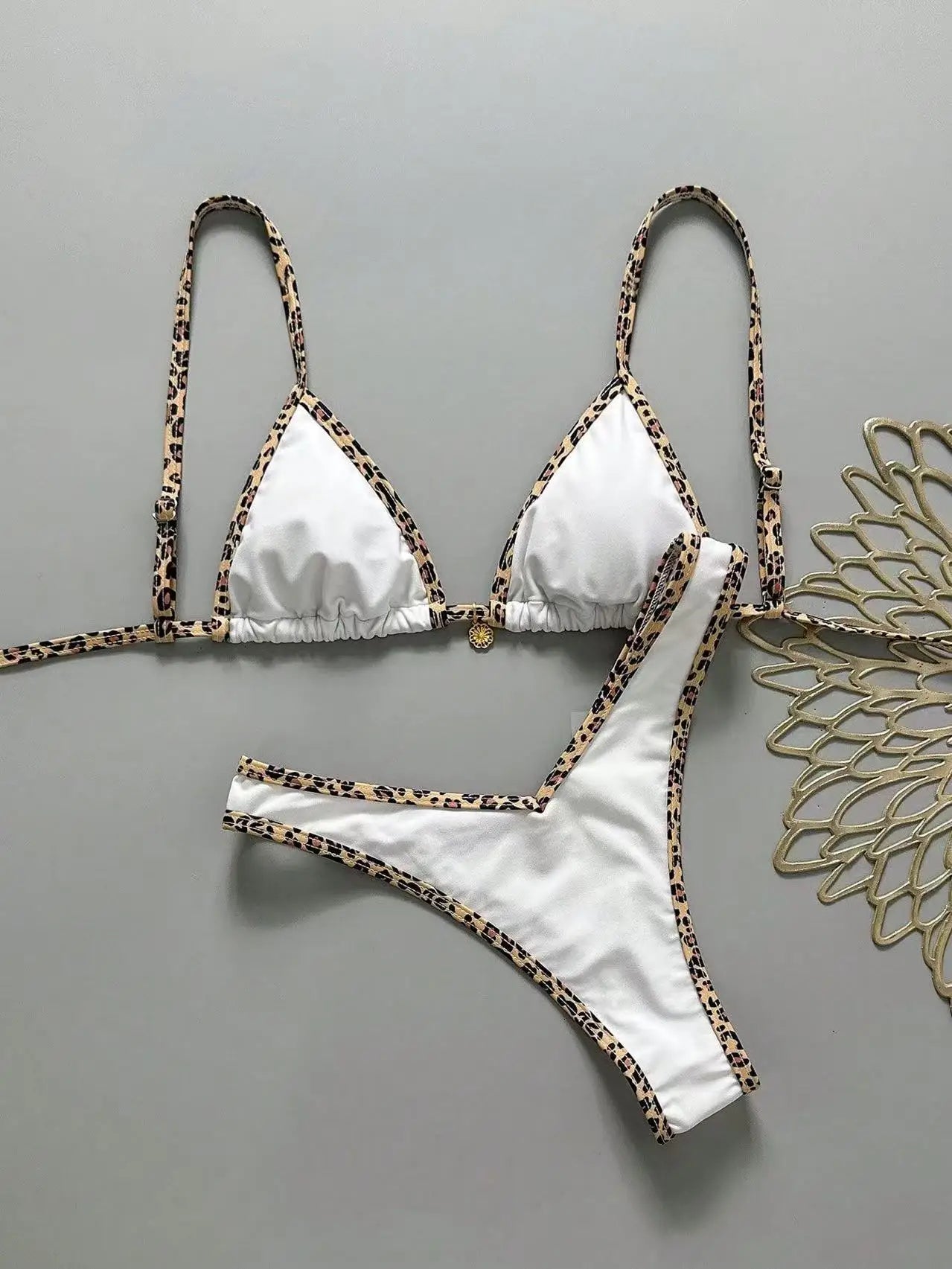 Micro Bikini Leopardato Sexy – Costume Push Up Donna