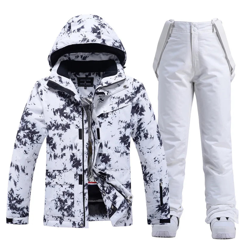 Tuta da sci donna impermeabile e antivento 2-pezzi – giacca + pantaloni snowboard invernale 2025, windproof & waterproof