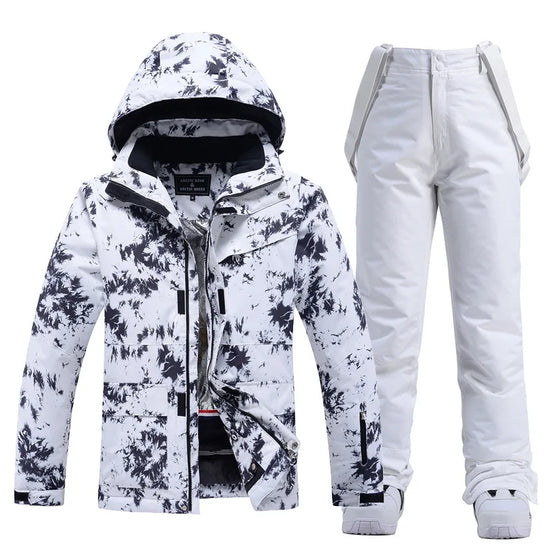 Tuta da sci donna impermeabile e antivento 2-pezzi – giacca + pantaloni snowboard invernale 2025, windproof & waterproof