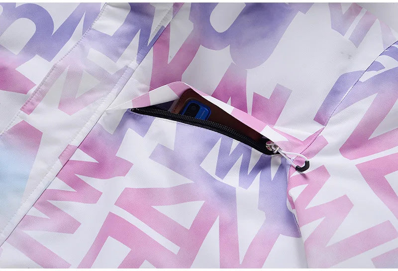 Tuta da sci donna impermeabile e antivento 2-pezzi – giacca + pantaloni snowboard invernale 2025, windproof & waterproof