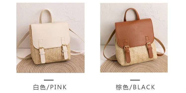 Zaino Donna Intrecciato Elegante – Spalla Moda Effetto Tessuto