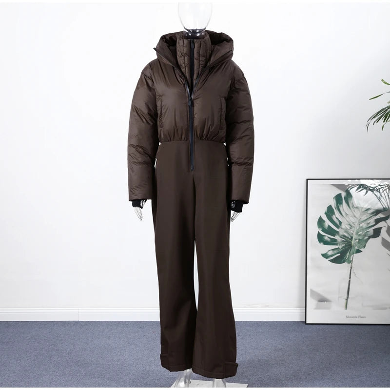 Tuta invernale donna con zip o giacca, diverse versioni