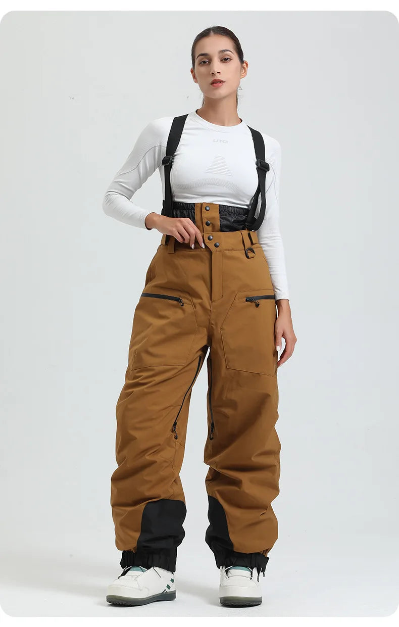 Pantaloni da neve donna 2025 impermeabili e antivento – snow pants termici tecnici per sci, snowboard e attività all’aperto