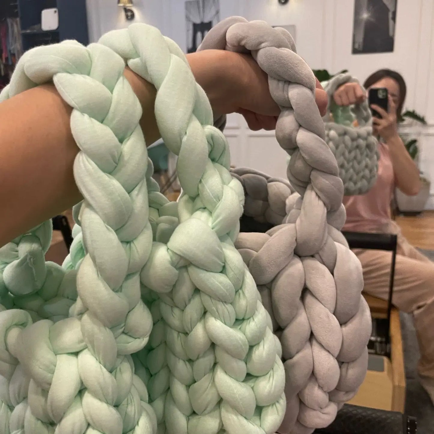 Filato marshmallow in velluto 1 kg – gomitol per ghirlande, borse all'uncinetto o progetti fai-da-te morbidi