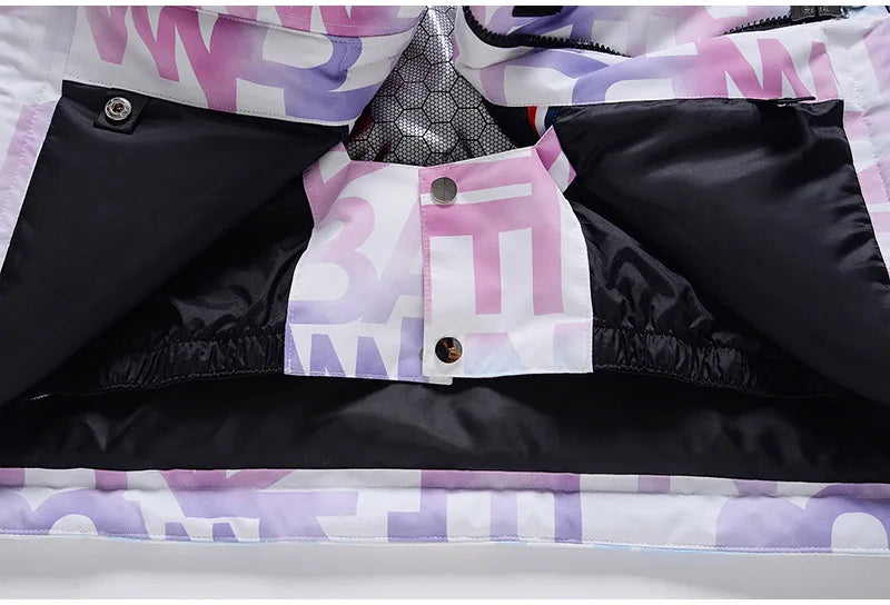 Tuta da sci donna impermeabile e antivento 2-pezzi – giacca + pantaloni snowboard invernale 2025, windproof & waterproof