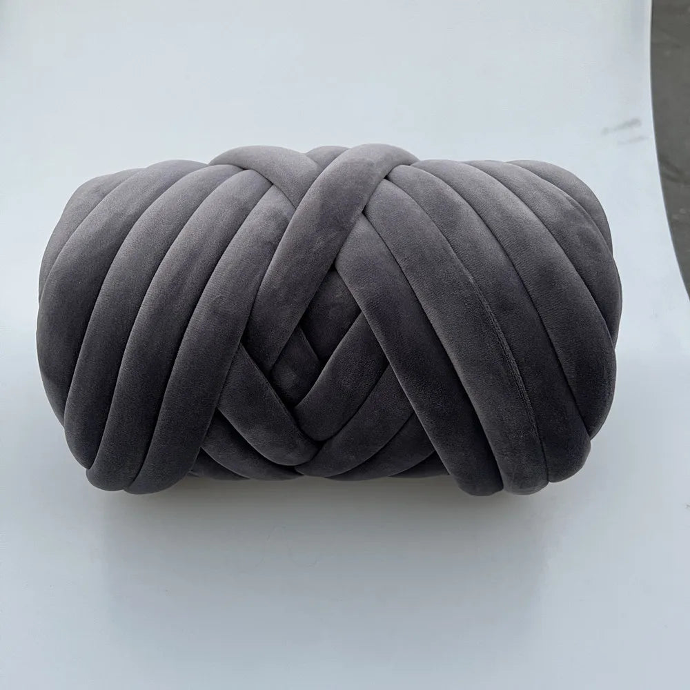 Filato marshmallow super chunky velluto 1 kg – “super velvet” grosso per coperte gigantissime, progetti fai-da-te morbidi