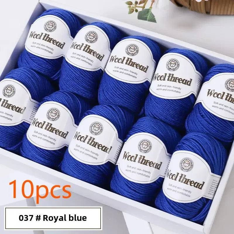 Set 10 gomitoli lana merino 500 g – filato grosso per maglioni, sciarpe e progetti a maglia / uncinetto