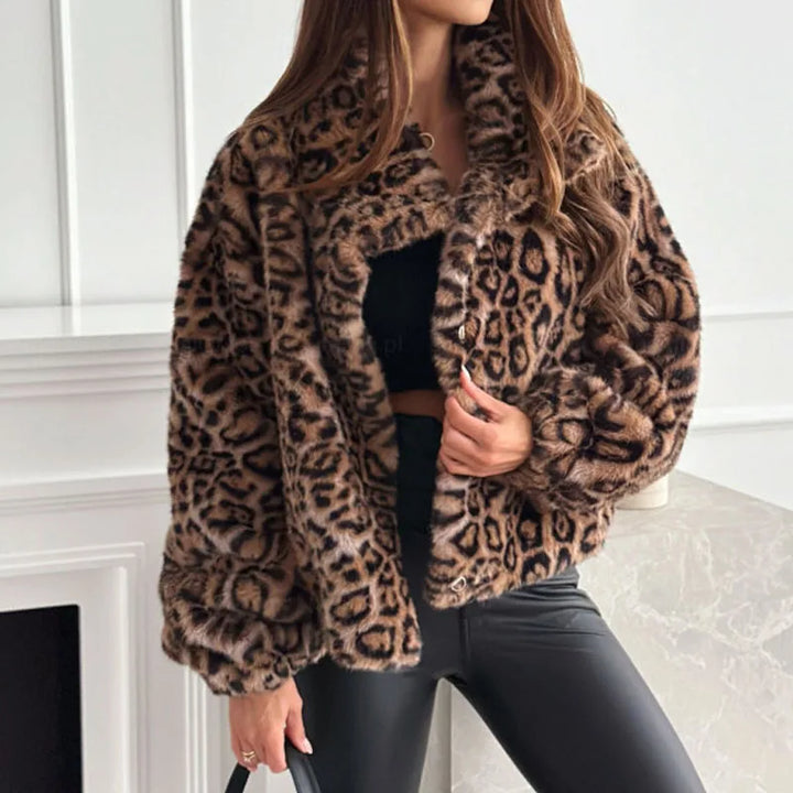 Cardigan/giacca leopardata oversize da donna – stile casual-luxury per autunno/inverno 2025