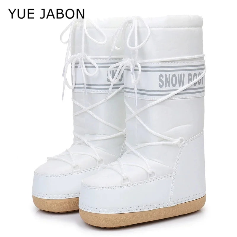 Stivali da neve donna 2026 con plateau e lacci – snow boots imbottiti invernali medio-polpaccio, calzatura fashion per neve e città