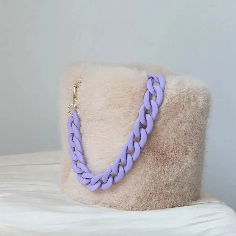 Tracolla borsa moda donna 40 cm – spalla larga catena / pannello regolabile, accessorio fashion per sostituire strap