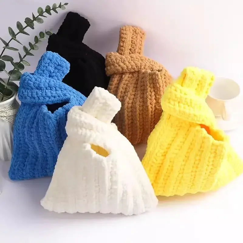 Set 4 pezzi filato chenille cotone 400 g – morbido “ice strip” per coperte, sciarpe e lavori fai-da-te