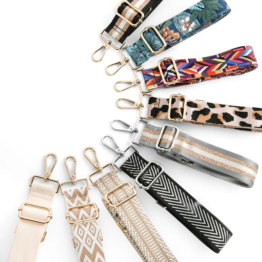 Tracolla borsa regolabile stile “guitar strap” 2025 – cinghia staccabile stampata, originale crossbody / shoulder strap