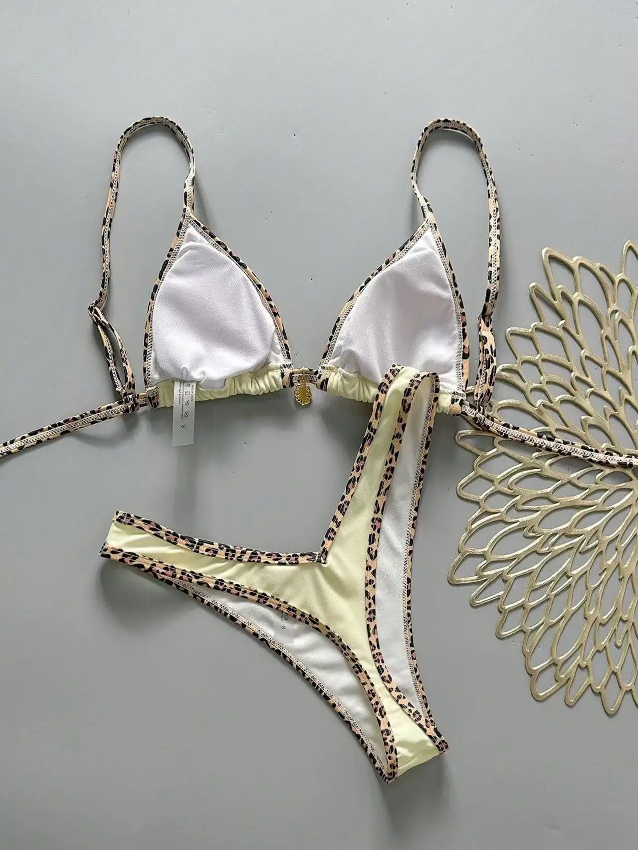 Micro Bikini Leopardato Sexy – Costume Push Up Donna