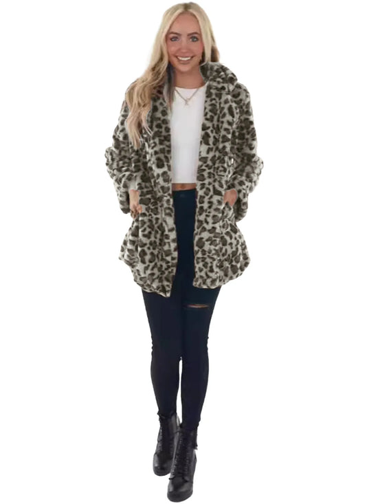 Cappotto donna oversize leopardo – abbigliamento autunno/inverno 2025, stampa leopardata, vestibilità ampia, top casual