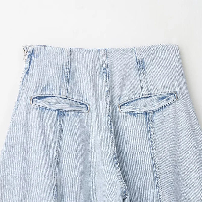 Jeans patchwork vita bassa donna – pantaloni larghi Y2K stile street fashion 2025