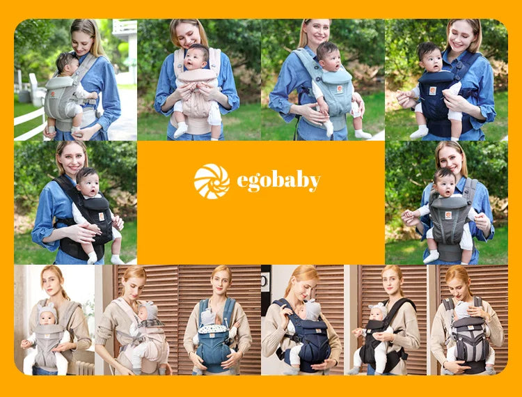 Marsupio Ergonomico Neonato‑Bimbo – Baby Carrier / Waist Stool Multifunzione (0‑36 mesi)