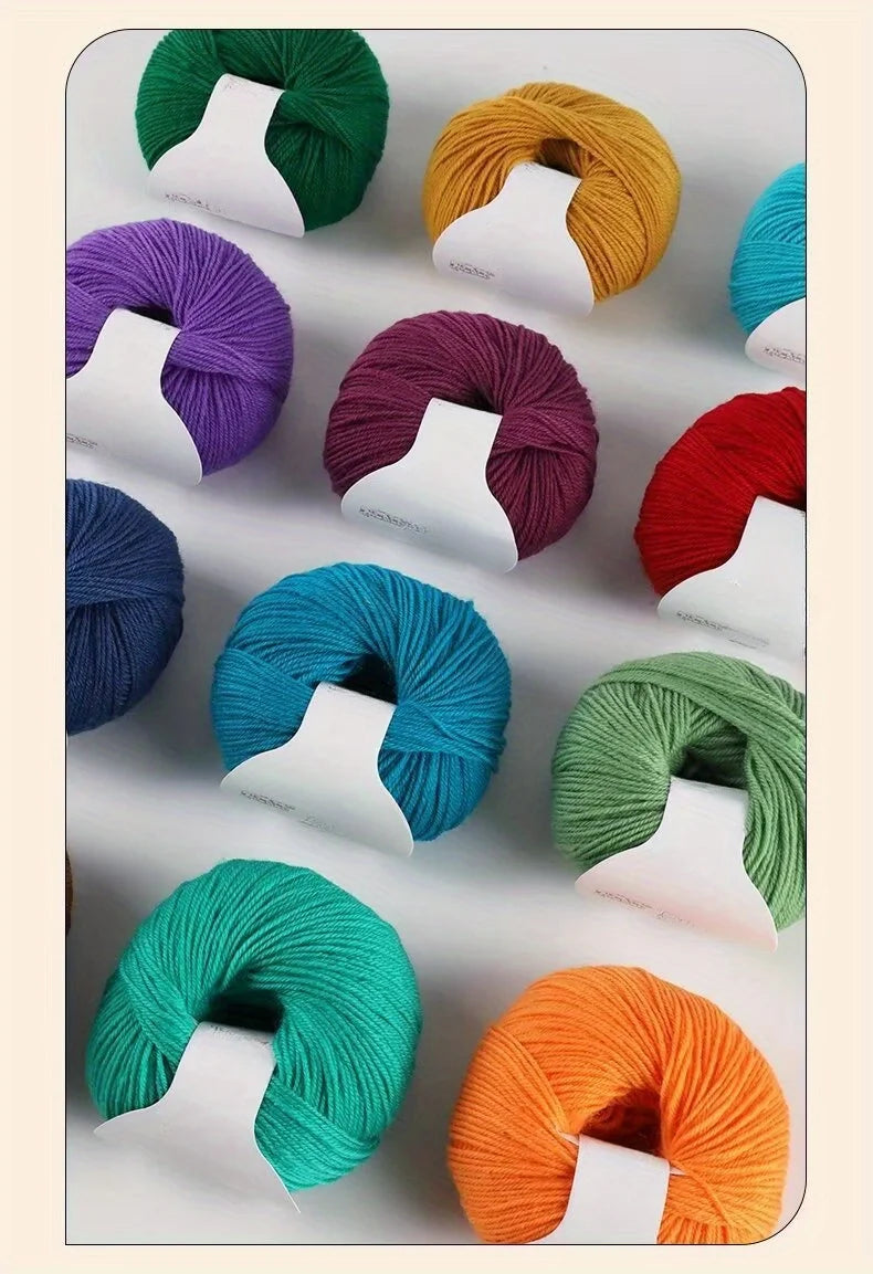 Set 6 pezzi Filato Lana – 300g Totali per Maglia & Uncinetto, Gomitoli Multicolore