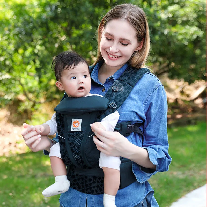 Marsupio Ergonomico Neonato‑Bimbo – Baby Carrier / Waist Stool Multifunzione (0‑36 mesi)