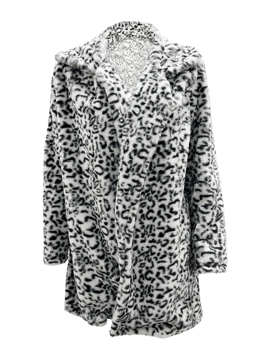 Cappotto donna oversize leopardo – abbigliamento autunno/inverno 2025, stampa leopardata, vestibilità ampia, top casual