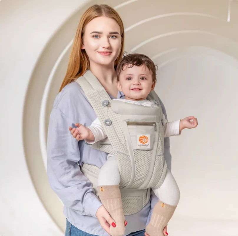 Marsupio Ergonomico Neonato‑Bimbo – Baby Carrier / Waist Stool Multifunzione (0‑36 mesi)