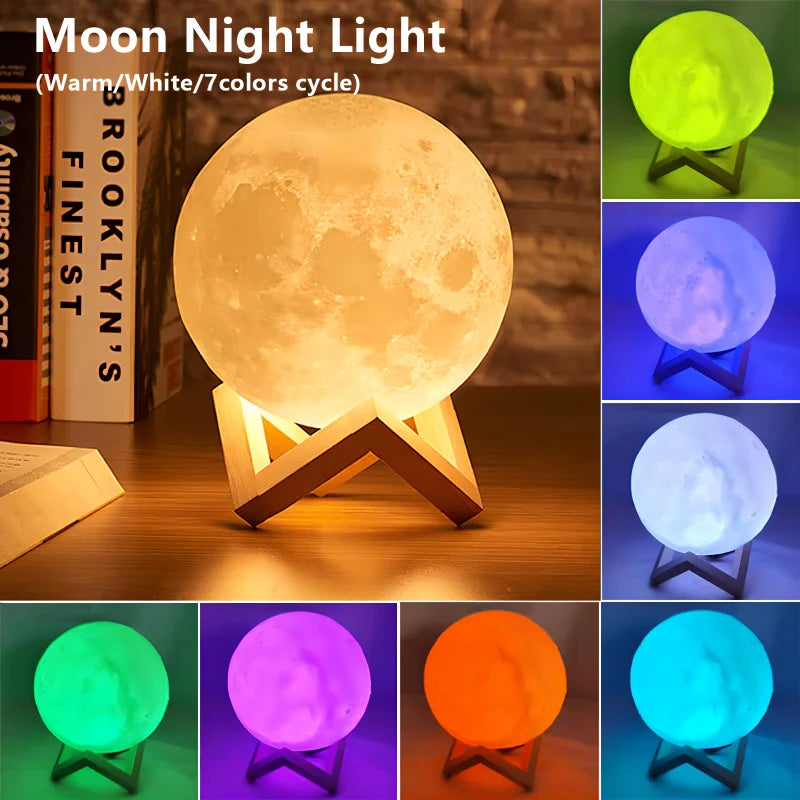 Lampada luna LED galassia – Book light magica per camera bambini e relax