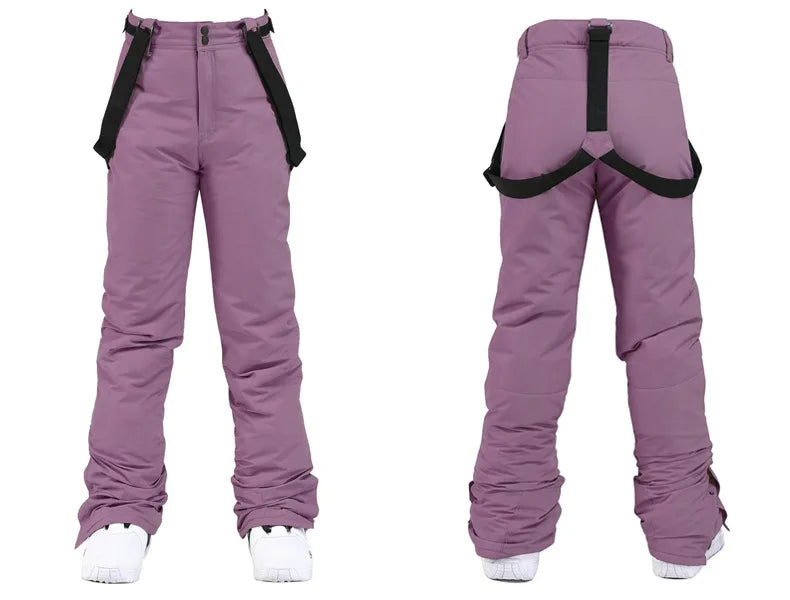 Tuta da sci donna impermeabile e antivento 2-pezzi – giacca + pantaloni snowboard invernale 2025, windproof & waterproof