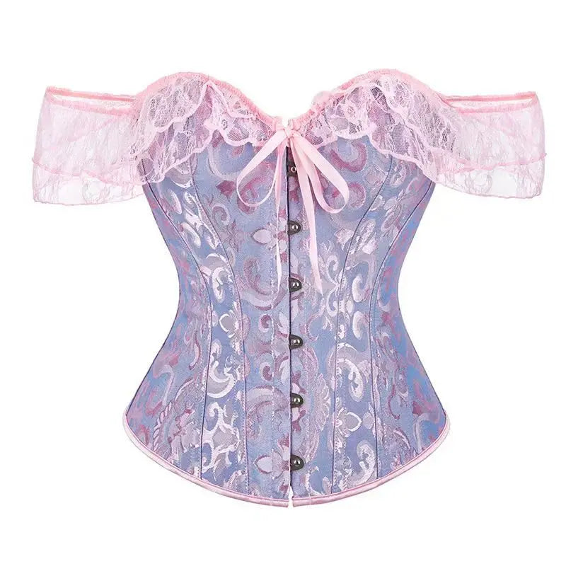 Corsetto Elegante Donna con Spalline a Sbuffo