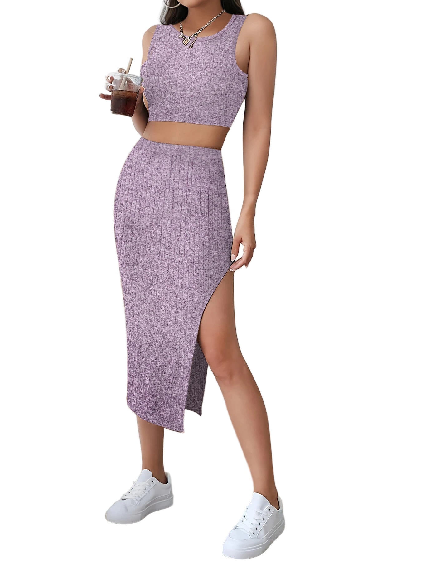 Set donna crop top e gonna coordinati – coordinato estivo casual-chic 2025