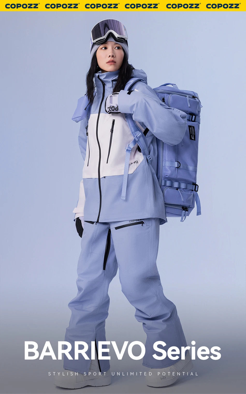 Pantaloni da sci unisex 3L impermeabili e antivento 2025 – snow-pants tecnico da snowboard e montagna