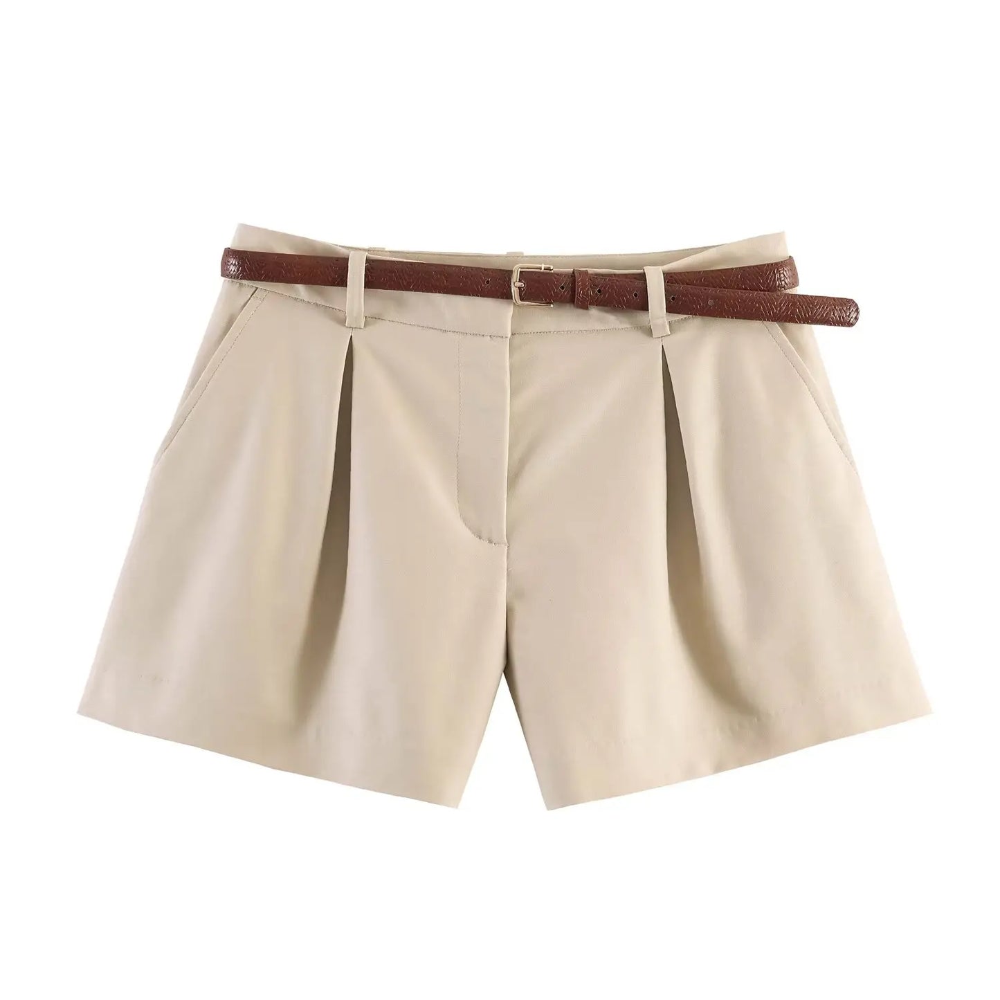 Shorts Donna a Pois Vita Alta – Pantaloncini Estivi Casual Chic