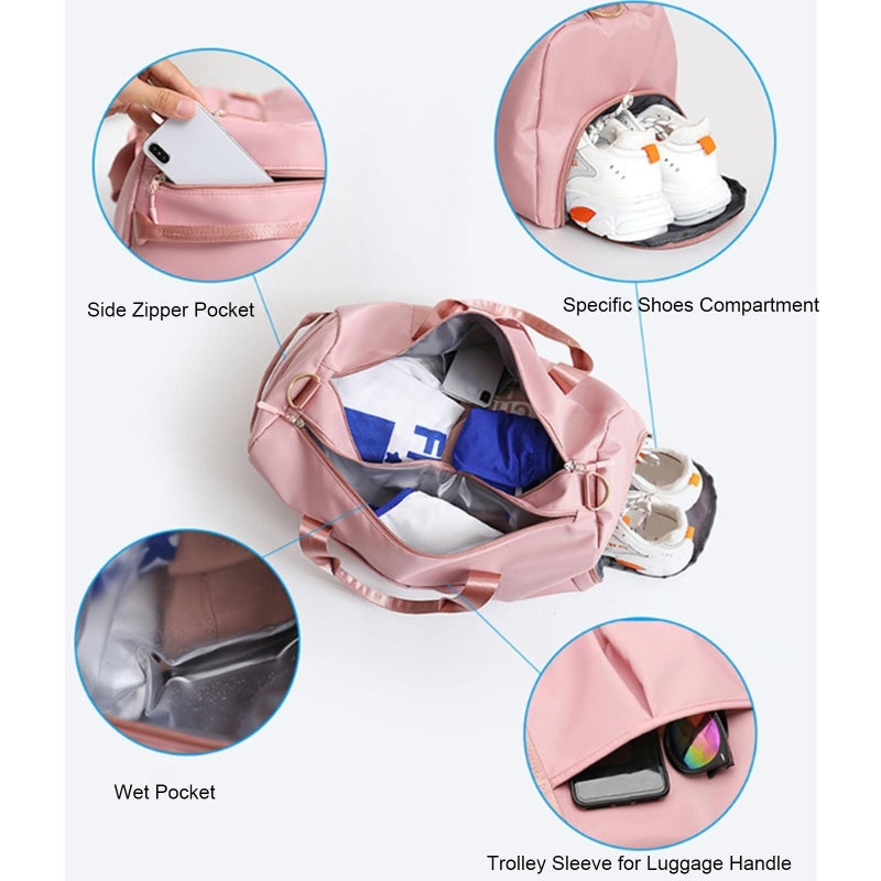 Borsa palestra donna 2025 – duffel leggero con scomparto scarpe, impermeabile e grande capienza