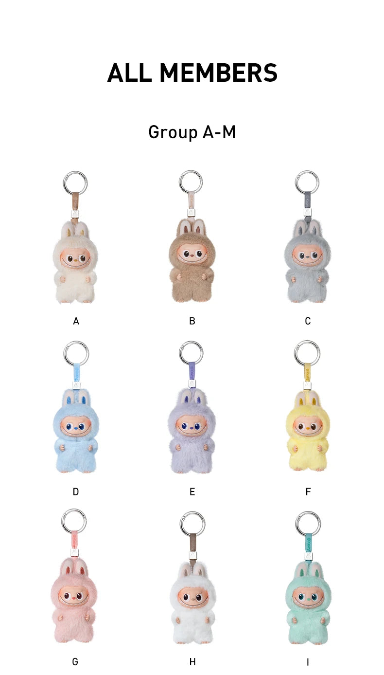 POP MART The Monster Pin for Love Series – Portachiavi in peluche vinilico, blind box (N-Z), edizione limitata, un pezzo per ordine