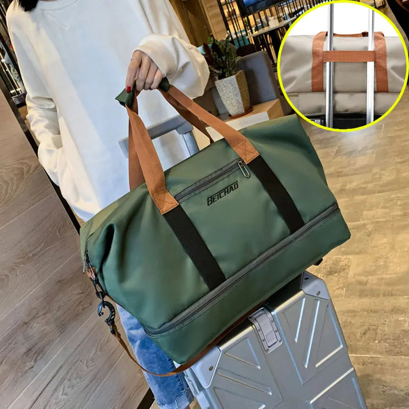 Borsa weekender / palestra donna 2025 – duffle impermeabile, compatta e versatile con tracolla e formato carry-on