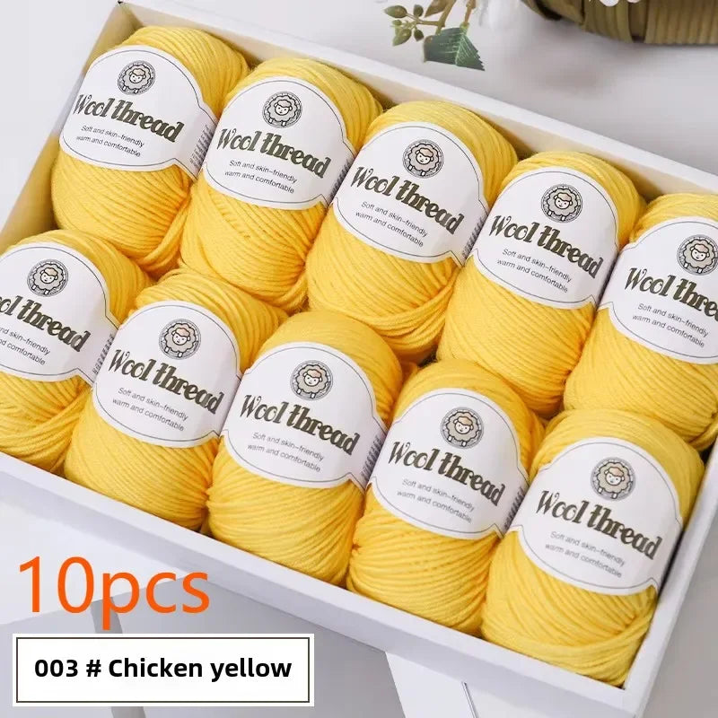 Set 10 gomitoli lana merino 500 g – filato grosso per maglioni, sciarpe e progetti a maglia / uncinetto